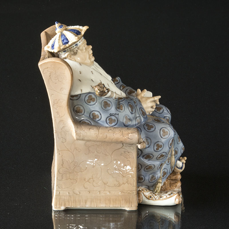 Der König, Royal Copenhagen Figur Nr. 1478 (1913) Repariert