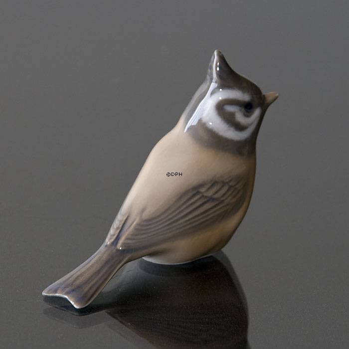 Haubenmeise, Royal Copenhagen Vogelfigur Nr. 1506