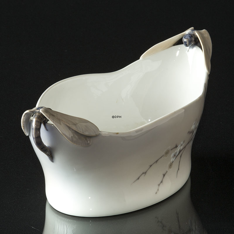Schale mit Libellen und Schmetterlingen, Jugendstil, Royal Copenhagen Nr. 1528-323 (1931-1935)