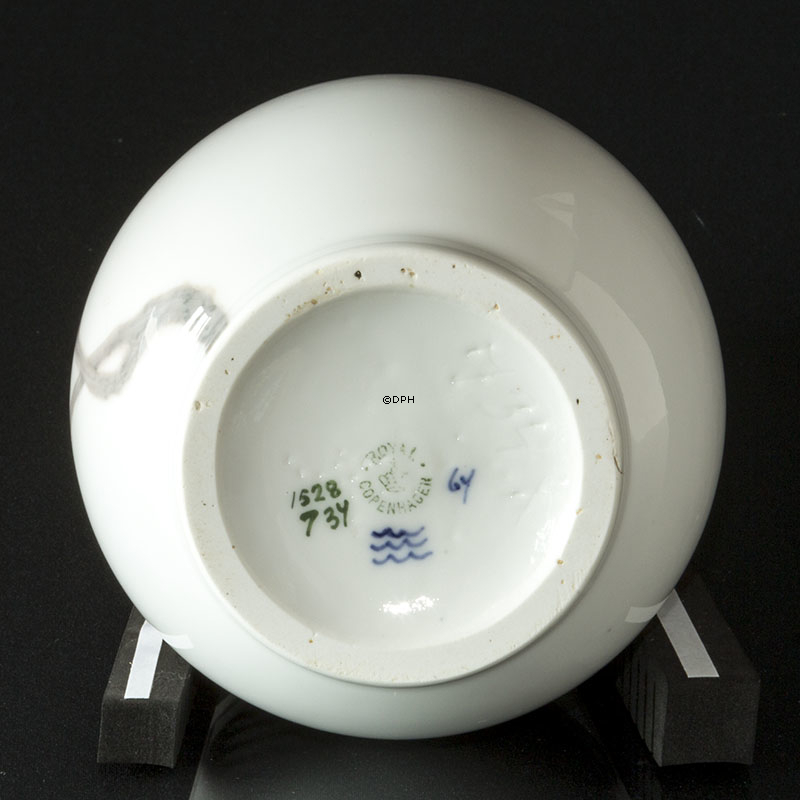 Royal Copenhagen Jugendstil Vase Schmetterlinge, (1894-1922) Nr. 1584-734