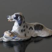 Setter hat einen Fasan apportiert, Royal Copenhagen Hund Figur zugeteilt Nr...
