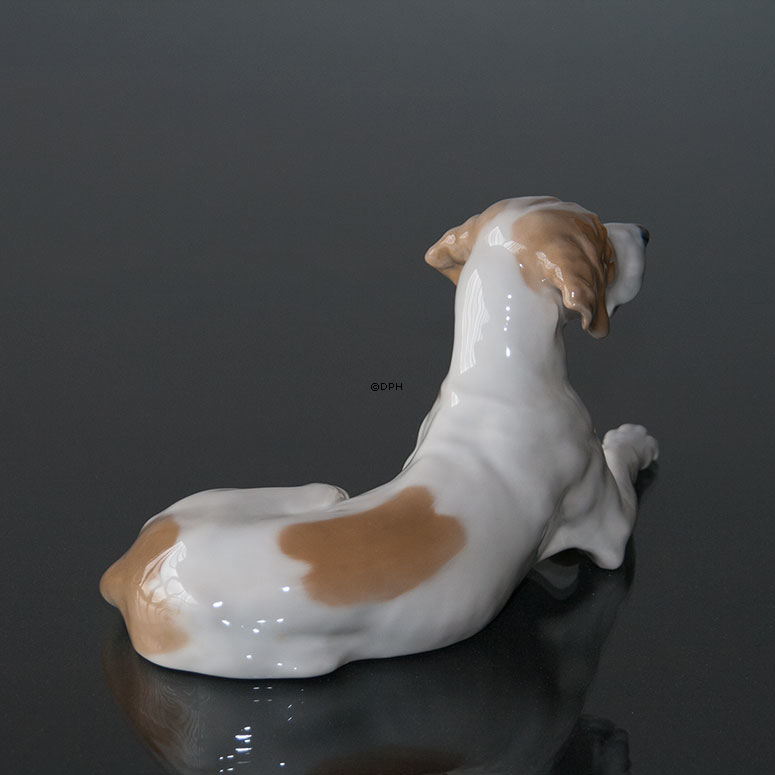 Royal Copenhagen Pointer mit Kopf nach oben 13X24CM, Figur Nr. 1635