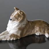 Collie liegt bequem, Royal Copenhagen Hund Figur