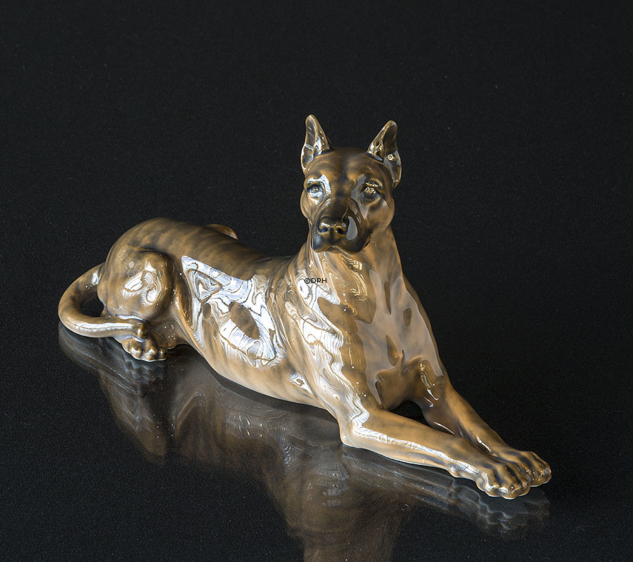 Deutsche Dogge mit Flecken, Royal Copenhagen Hundefigur Nr. 1679