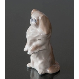 Pekingese Hund stehend, Royal Copenhagen Hund Figur Nr. 1776