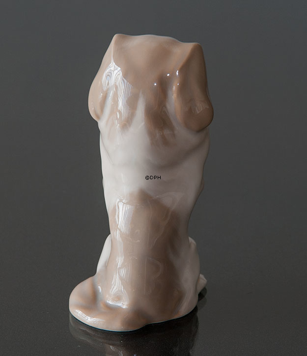 Pekingese Hund stehend, Royal Copenhagen Hund Figur Nr. 1776