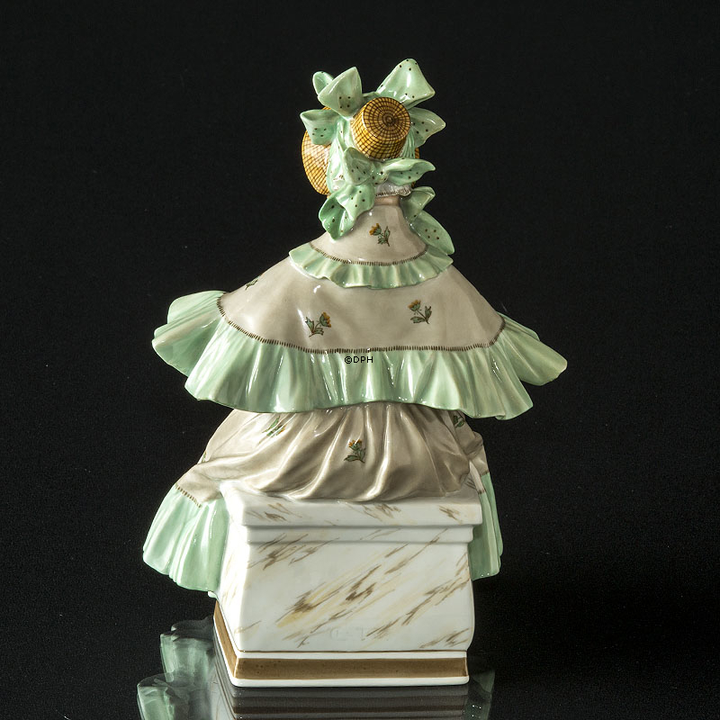 Sitzende Frau mit Rosen, Royal Copenhagen Figur Nr. 1785 (Sehr selten)