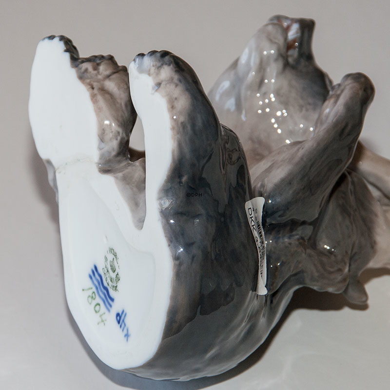 Satyr mit Bär, Royal Copenhagen Figur Nr. 1804