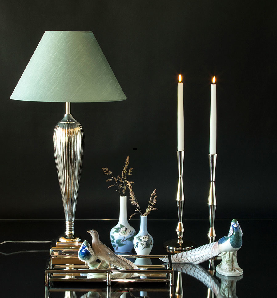 Fasan in leuchtenden Farben mit langem Schwanz, Royal Copenhagen Vogelfigur Nr. 1881