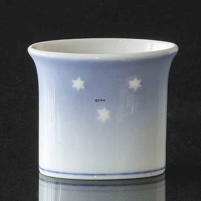 Becher / Vase mit Weihnachtsstern und Kirche, Royal Copenhagen Nr. 194