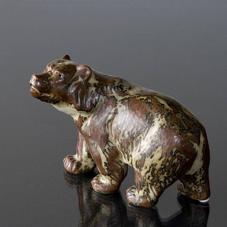 Bär, Royal Copenhagen Steingut Figur Nr. 20155