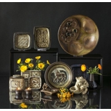 Steingutschale mit Fabelwesen am Rand, Royal Copenhagen Nr. 20175