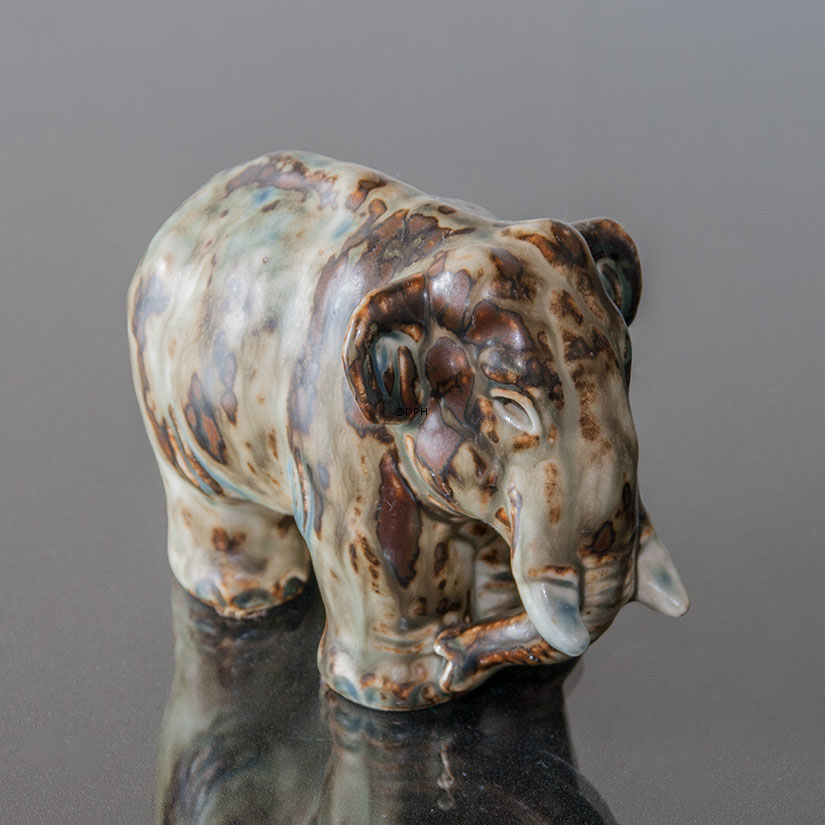 Elefant, Royal Copenhagen Steinzeugfigur Nr. 20186