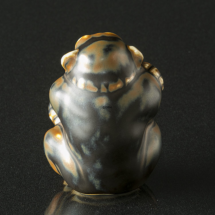 Affe, sitzend, 8,5cm, Royal Copenhagen Steinzeugfigur Nr. 20188