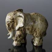Elefant stehend, Royal Copenhagen Steingut Figur