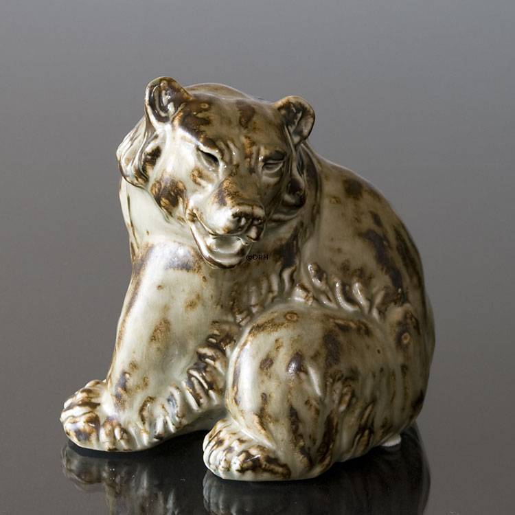 Bär, sitzend, Royal Copenhagen Steingutfigur Nr. 20206