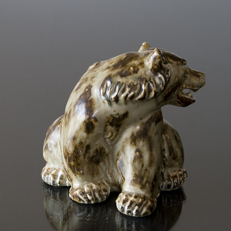 Bär, sitzend, Royal Copenhagen Steingutfigur Nr. 20206