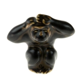 Affe sehr überrascht, 6,5cm, Royal Copenhagen Steinzeugfigur Nr. 20217