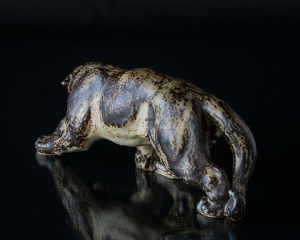 Panther, Royal Copenhagen Steinzeugfigur Nr. 20283