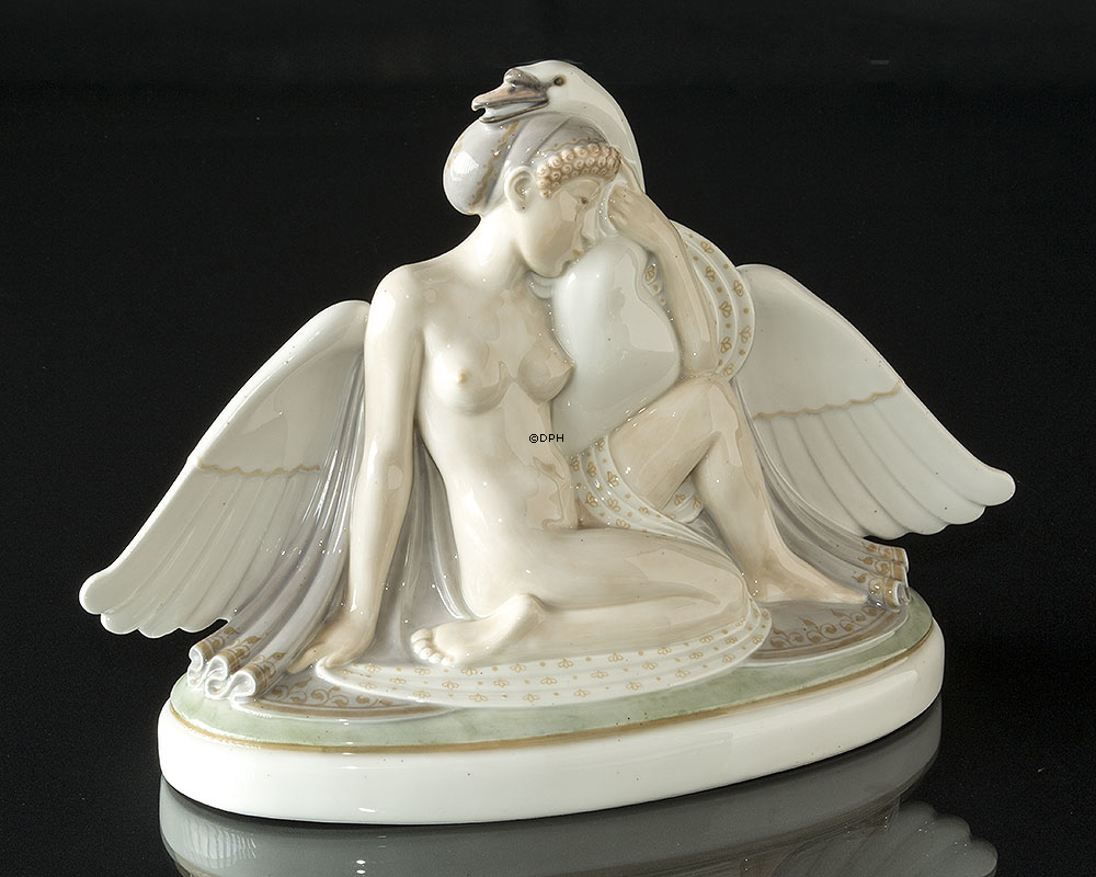 Leda und der Schwan, Royal Copenhagen Figur Nr. 2053 (1894-1922)