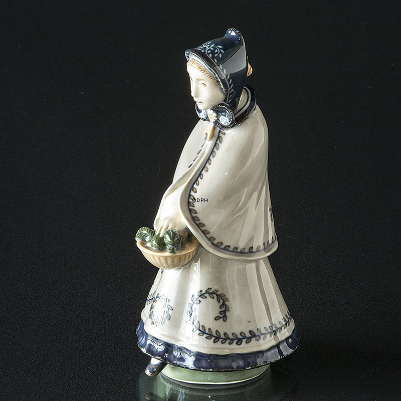 Frau mit Korb, Royal Copenhagen Figur Nr. 2085 (1890-1990 .)