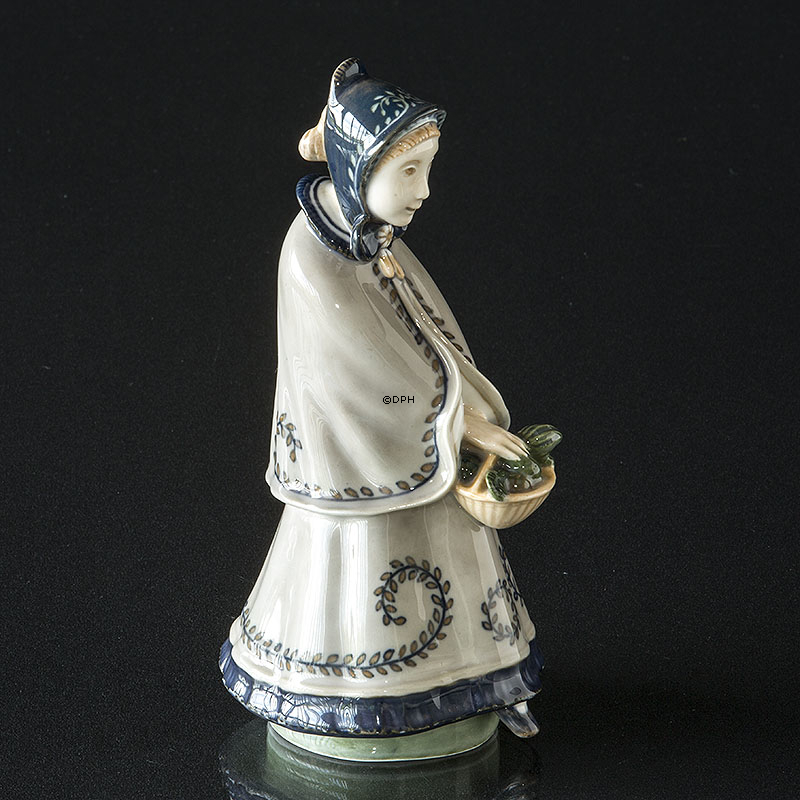 Frau mit Korb, Royal Copenhagen Figur Nr. 2085 (1890-1990 .)