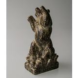 Bär und Schlange, wer ist der stärkere ?, Royal Copenhagen Steinzeug Figur Nr. 21152