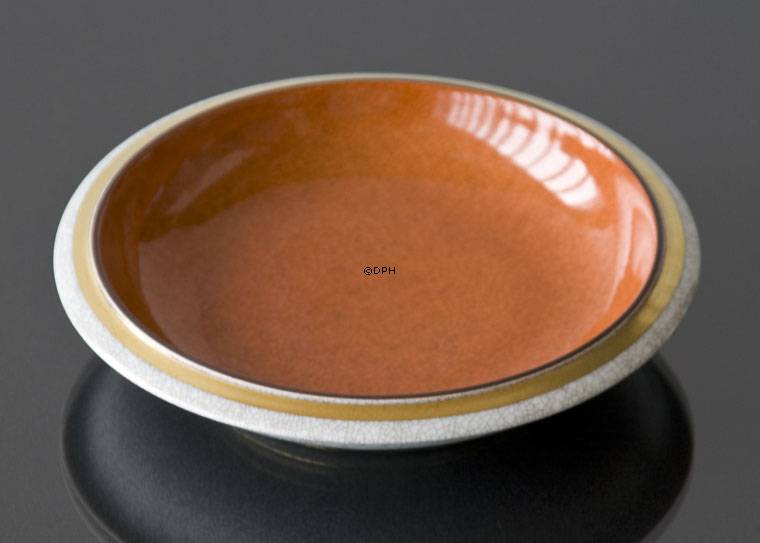 Orange Schale, Craquele. 6, Royal Copenhagen Nr. 212-2559