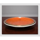 Orange Schale, Craquele. Royal Copenhagen Nr. 212-2568