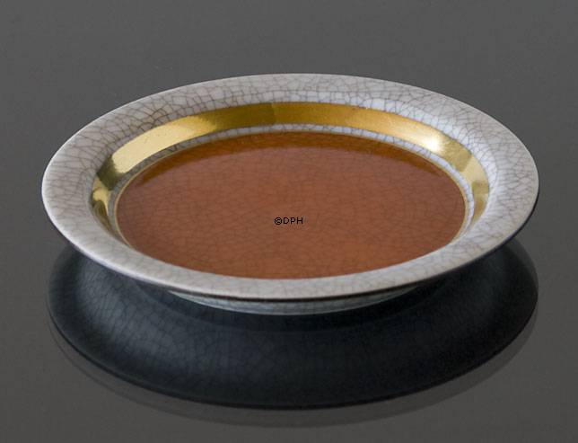 Orange Schale, Craquele, Royal Copenhagen Nr. 212-3010