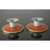 Leuchter, orange, 1 Stk., Craquele, Royal Copenhagen Nr. 212-3335
