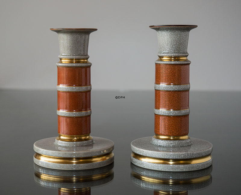 Leuchter orange Craquele, Royal Copenhagen Nr. 212-3338
