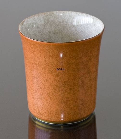 Orange Schale Craquele, 10cm, Royal Copenhagen Nr. 212-3613