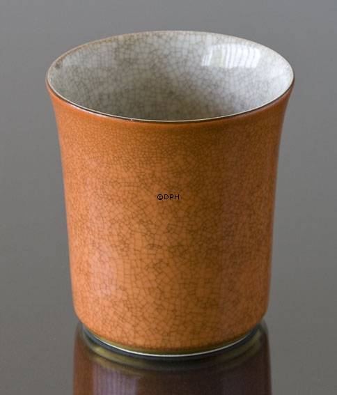 Orange Schale Craquele, 10cm, Royal Copenhagen Nr. 212-3613