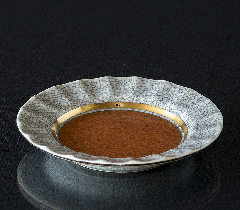 Orange Schale Craquele, Royal Copenhagen Nr. 212-4021