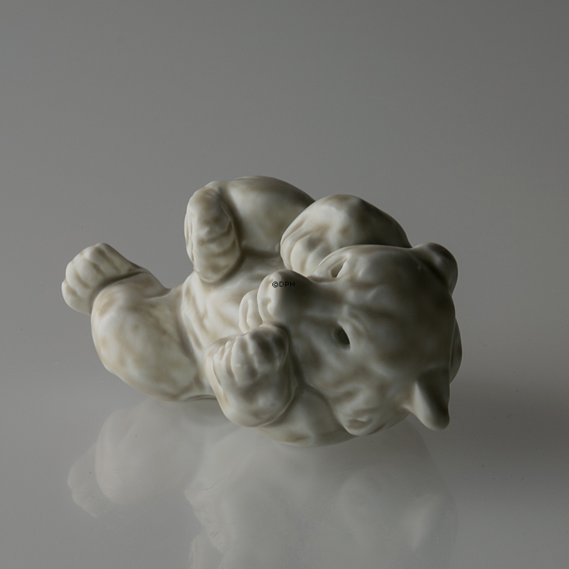 Weißes Eisbärjunges, Royal Copenhagen Steingutfigur Nr. 21432