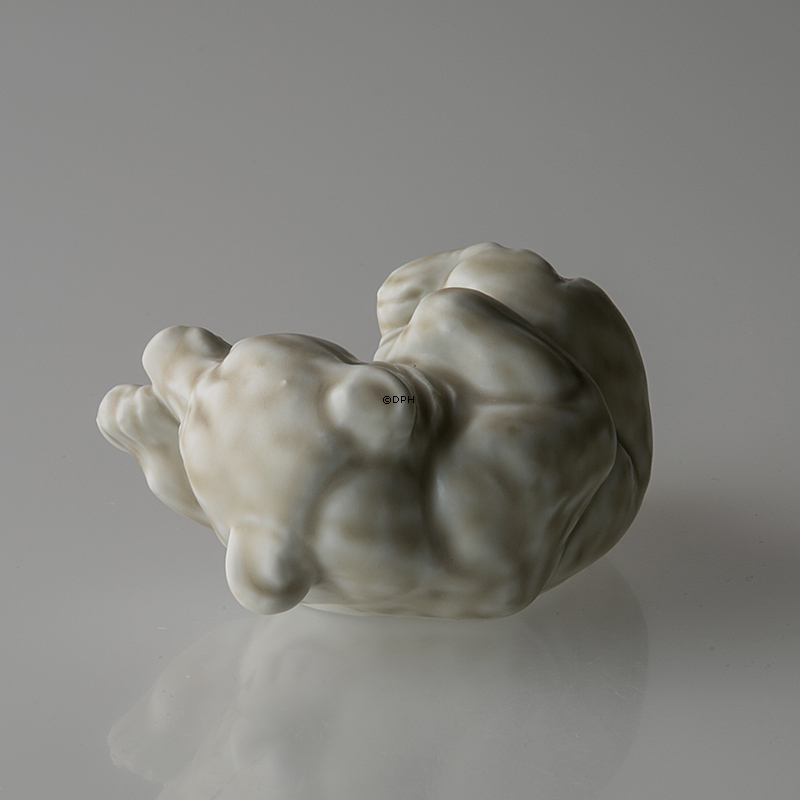 Weißes Eisbärjunges, Royal Copenhagen Steingutfigur Nr. 21432