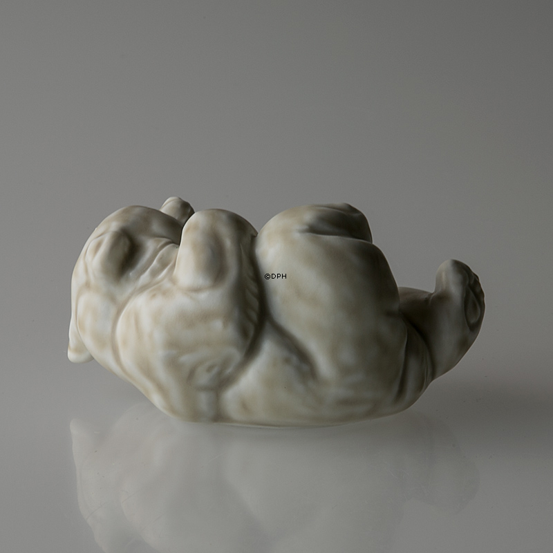 Weißes Eisbärjunges, Royal Copenhagen Steingutfigur Nr. 21432