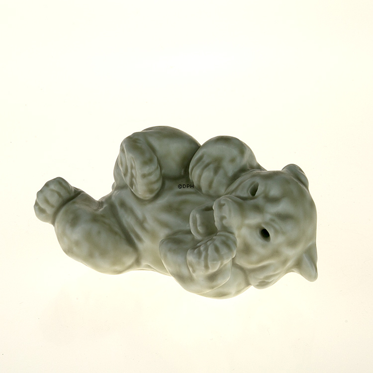 Weißes Eisbärjunges, Royal Copenhagen Steingutfigur Nr. 21432