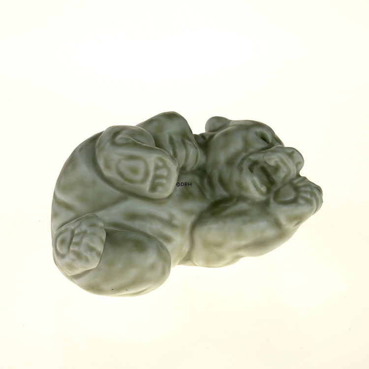 Weißes Eisbärjunges, Royal Copenhagen Steingutfigur Nr. 21432