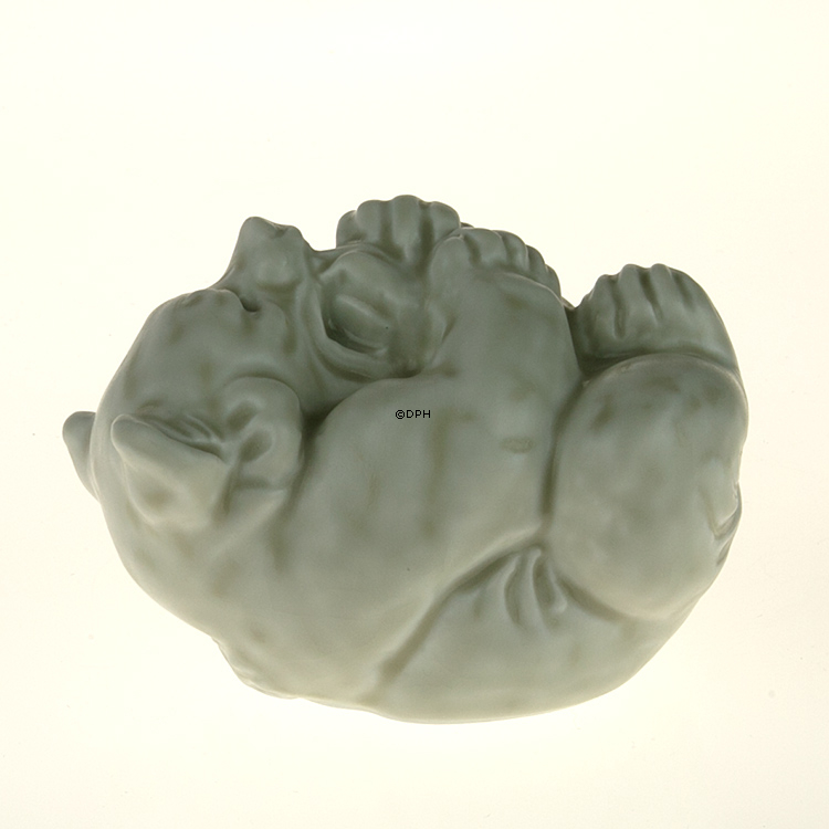 Weißes Eisbärjunges, Royal Copenhagen Steingutfigur Nr. 21434