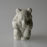 Weißes Eisbärjunges, Royal Copenhagen Steingutfigur Nr. 21435