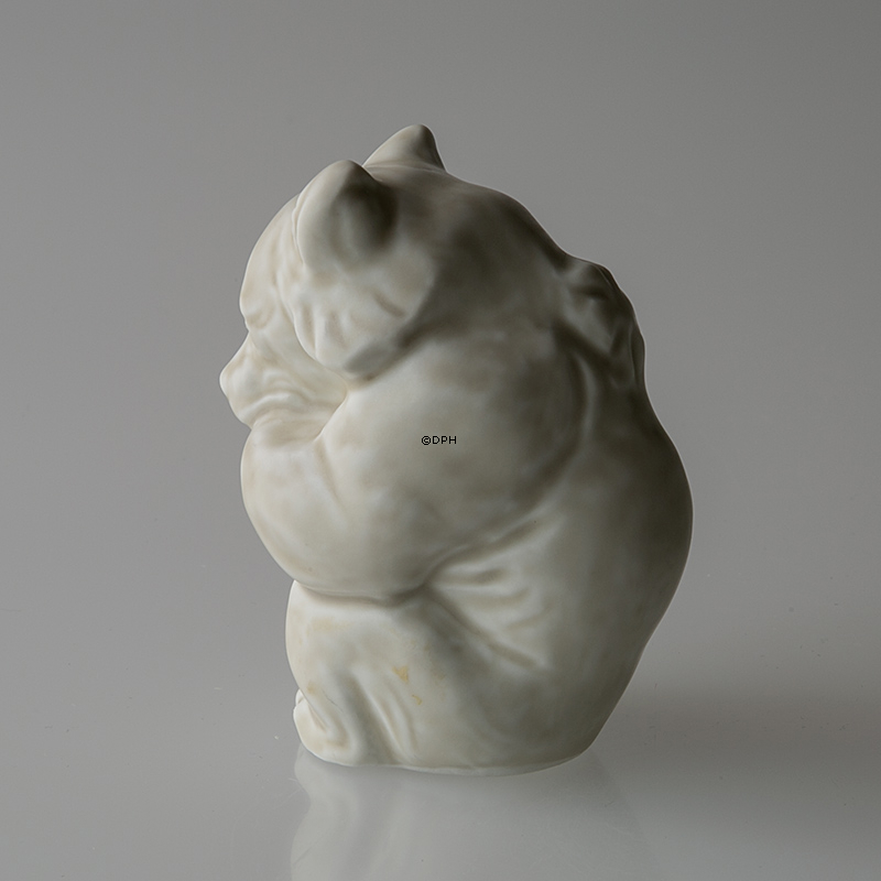 Weißes Eisbärjunges, Royal Copenhagen Steingutfigur Nr. 21435