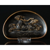 Schüssel mit Pferd, Royal Copenhagen Steinzeug Nr. 21665