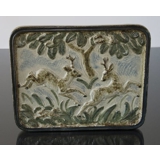 Steingutteller mit Hirsch, Royal Copenhagen Nr. 21732