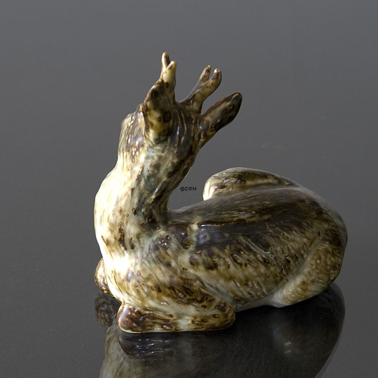Hirsch, Royal Copenhagen Steingutfigur Nr. 22607