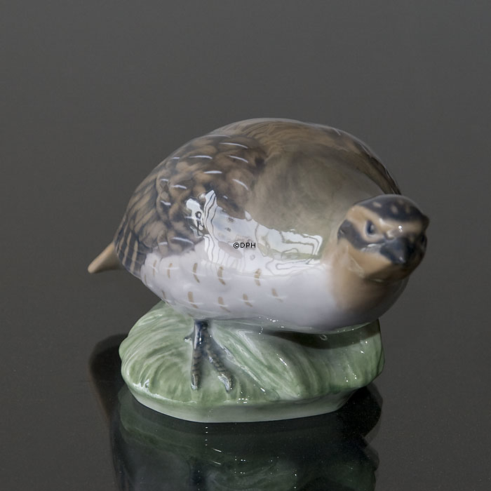 Rebhuhn kurven den Hals, Royal Copenhagen Vogelfigur Nr. 2261