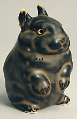Kaninchen, Royal Copenhagen Steinzeug Figur Nr. 22690