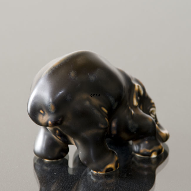Elefant, Royal Copenhagen Steingut Figur Nr. 22743