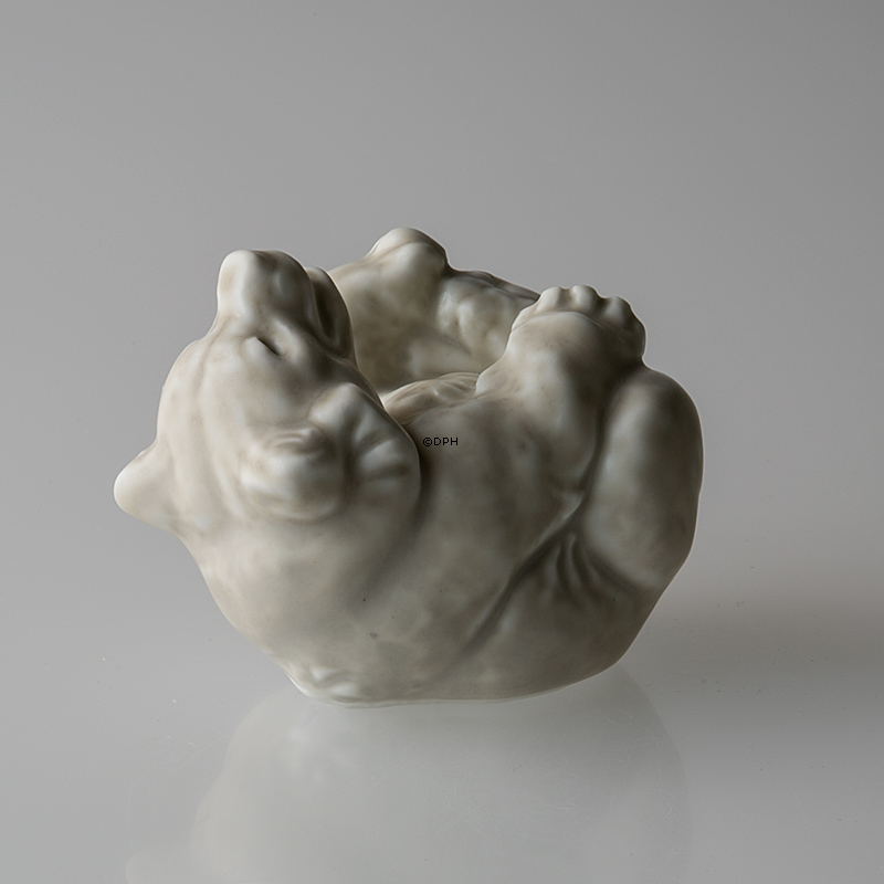 Weißes Steingut Eisbärjunges Figur, Royal Copenhagen Nr. 22745